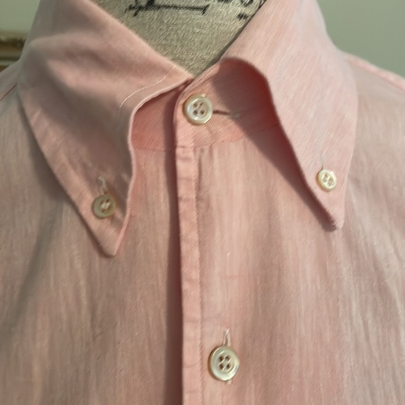 Ermenegildo Zegna Soft Linen Long Sleeve Button Up w Front Pocket - Picture 4 of 13